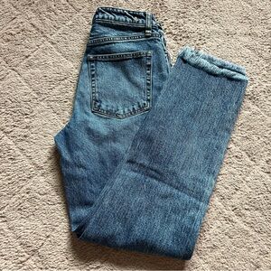 Juicy Couture Distressed Straight Leg Denim Jeans Preppy Minimalist Size 26